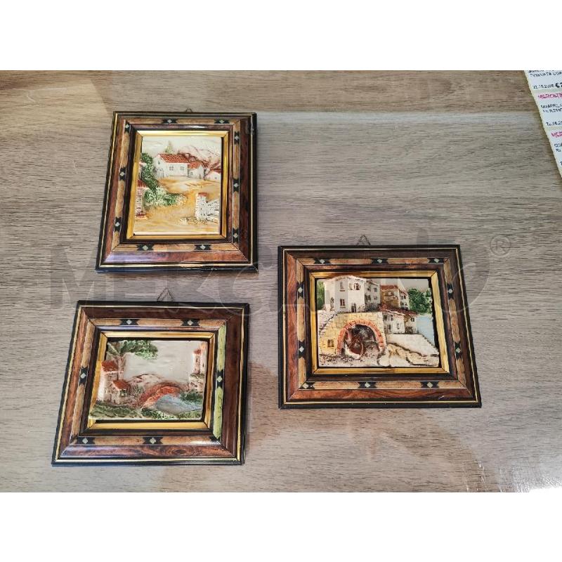 QUADRETTI 3 PZ 3 MISURE CASETTE A RILIEVO | Mercatino dell'Usato Vinci - fraz. sovigliana 1