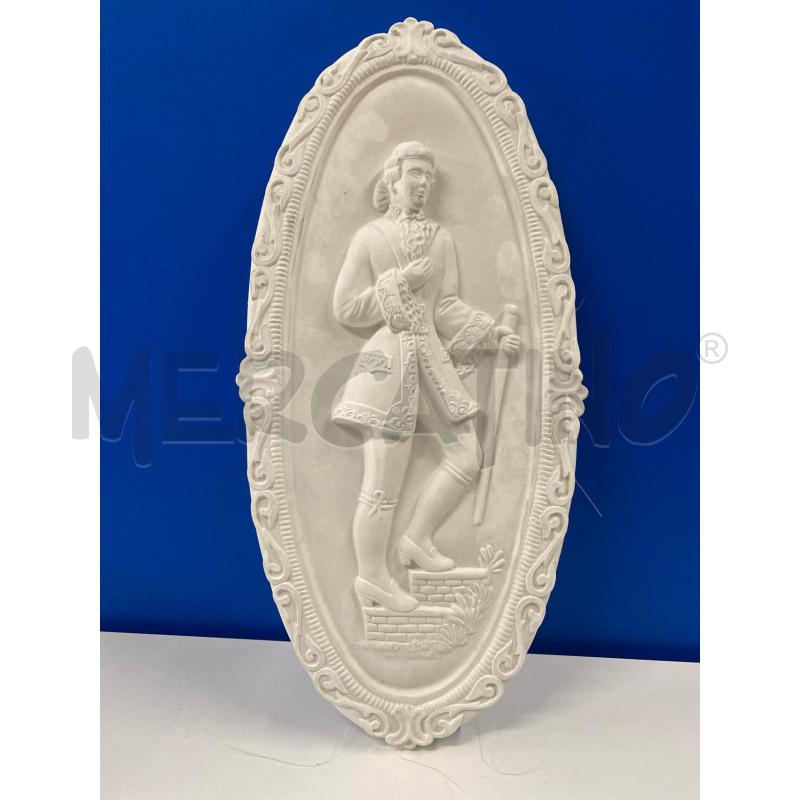 QUADRETTO OVALE IN GESSO DAMINO NUOVO | Mercatino dell'Usato Vinci - fraz. sovigliana 1