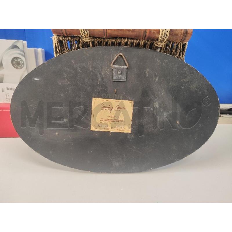 QUADRETTO OVALE LEGNO MACCHININA CETTE ANNEE LA | Mercatino dell'Usato Vinci - fraz. sovigliana 3