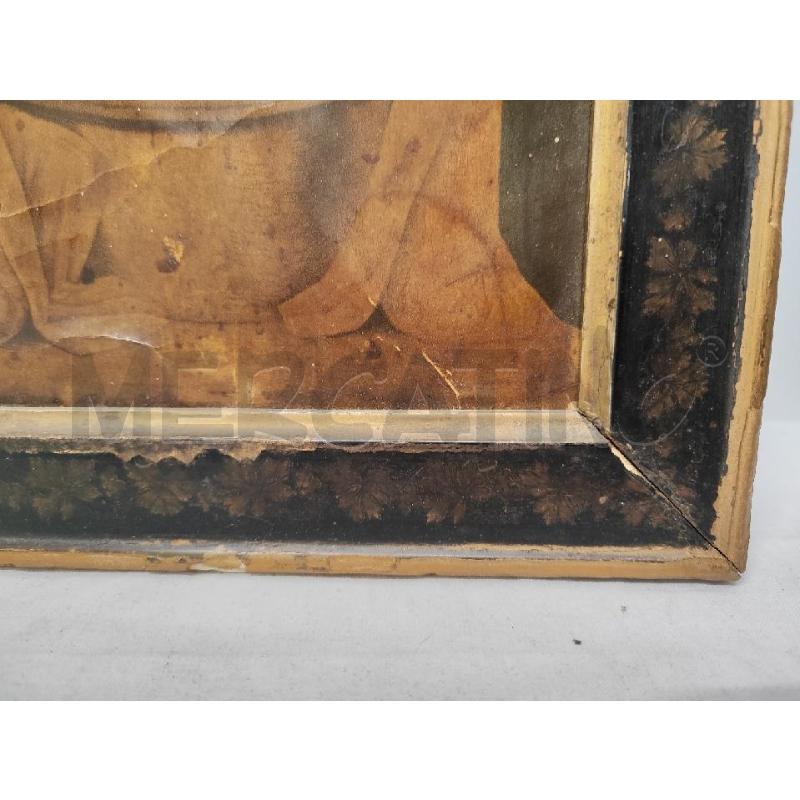 QUADRETTO VECCHIO 25X17 STAMPA MADONNA CON BIMBO | Mercatino dell'Usato Vinci - fraz. sovigliana 3