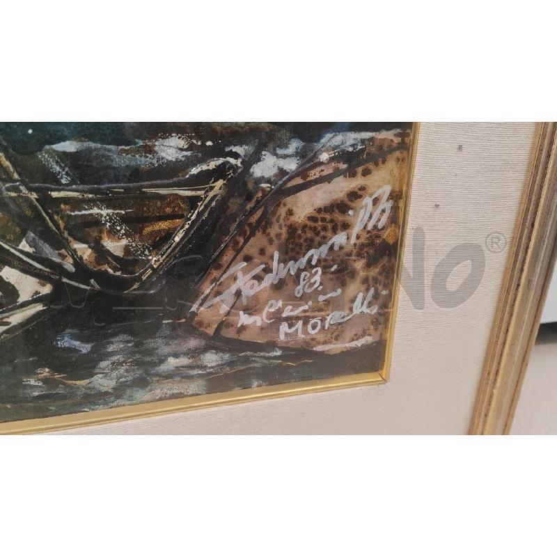 QUADRO 121X72 DIPINTO BARCHE STADERINI | Mercatino dell'Usato Vinci - fraz. sovigliana 2