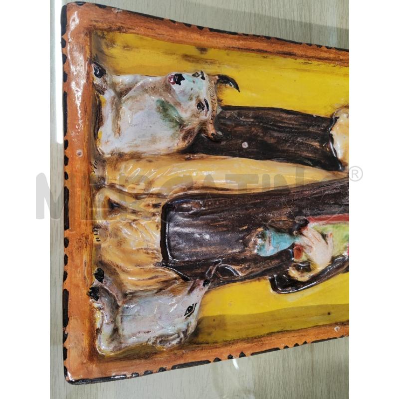 QUADRO 38X24 TERRACOTTA PADRE PIO  | Mercatino dell'Usato Vinci - fraz. sovigliana 3