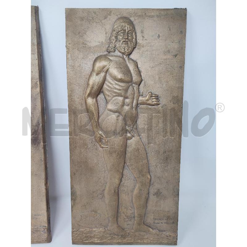 QUADRO 40X19 2 PZ BRONZO BRONZI DI RIACE VALLUCCI | Mercatino dell'Usato Vinci - fraz. sovigliana 3