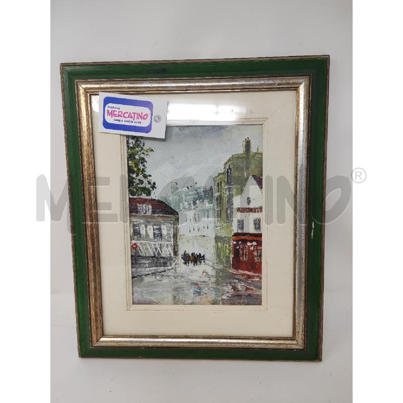 QUADRO 40X32 PALAZZI CON STRADA CON PERSONE | Mercatino dell'Usato Vinci - fraz. sovigliana 1