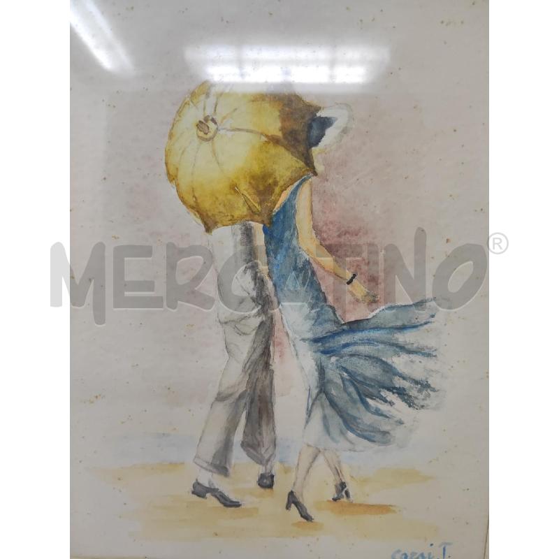 QUADRO 40X35 COPPIA CON OMBELLO CORSI | Mercatino dell'Usato Vinci - fraz. sovigliana 3