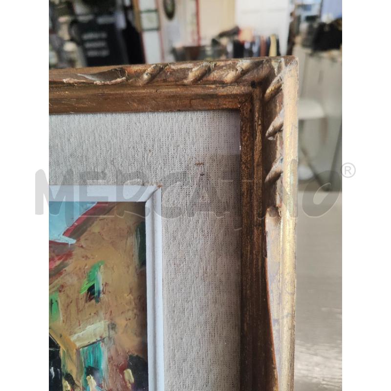 QUADRO 45X35 DIPINTO DONNE CON ORGANETTO  | Mercatino dell'Usato Vinci - fraz. sovigliana 2