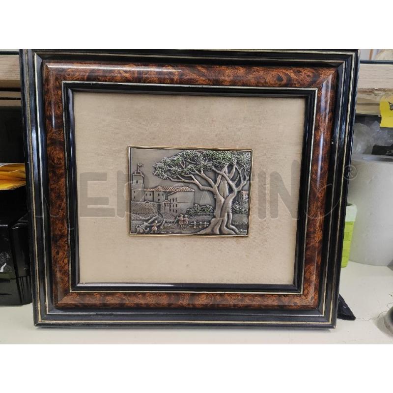 QUADRO 47X42 LASTRA ARGENTATA CASE CON ALBERO | Mercatino dell'Usato Vinci - fraz. sovigliana 1