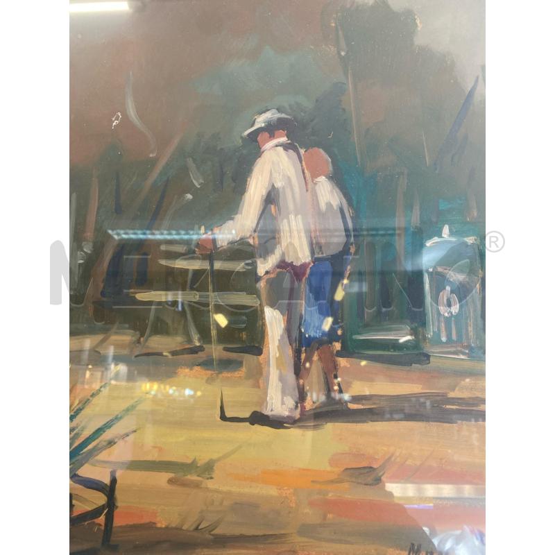QUADRO 50X66 COPPIA CON BASTONE  | Mercatino dell'Usato Vinci - fraz. sovigliana 2