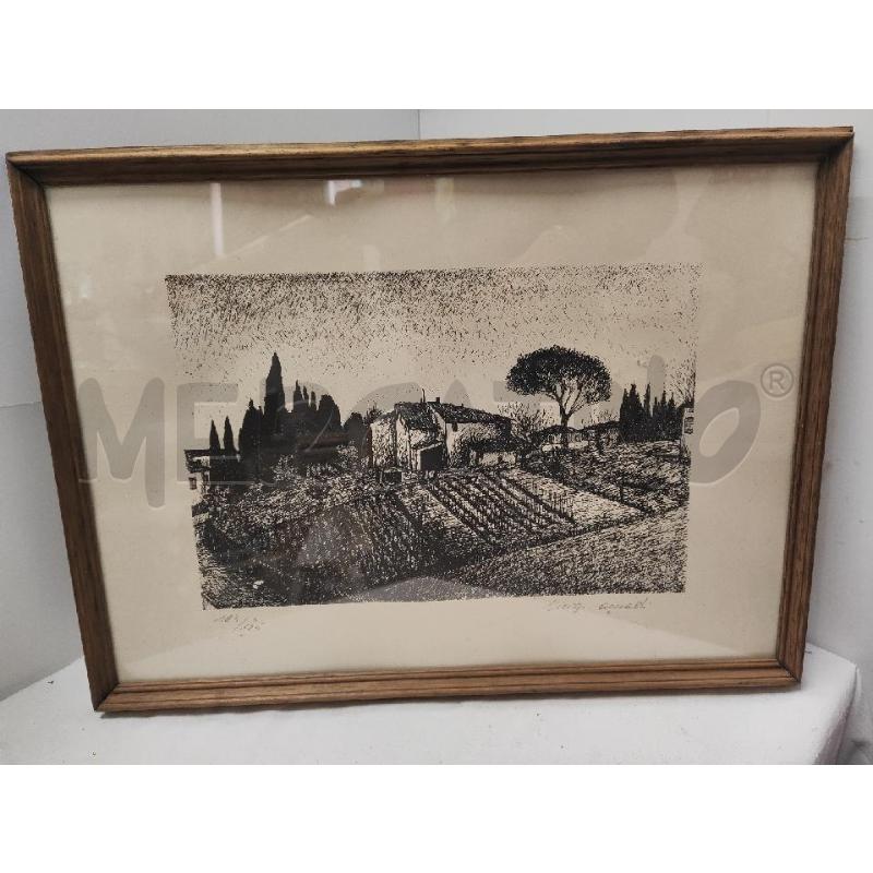 QUADRO 53X40 LITOGRAFIA 123/125  | Mercatino dell'Usato Vinci - fraz. sovigliana 1