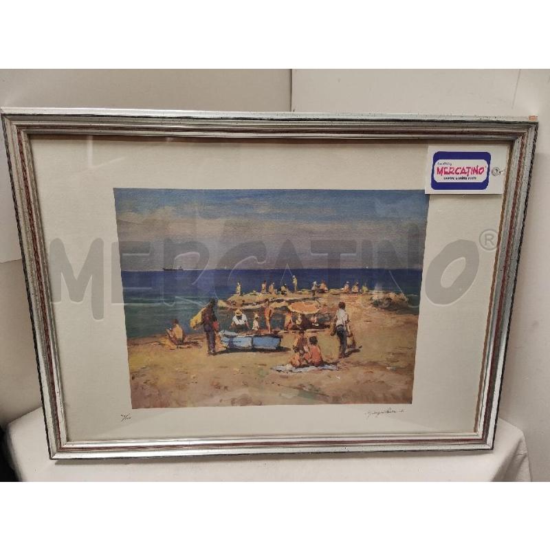 QUADRO 54X39 PERSONE IN SPIAGGIA 42/150  | Mercatino dell'Usato Vinci - fraz. sovigliana 1