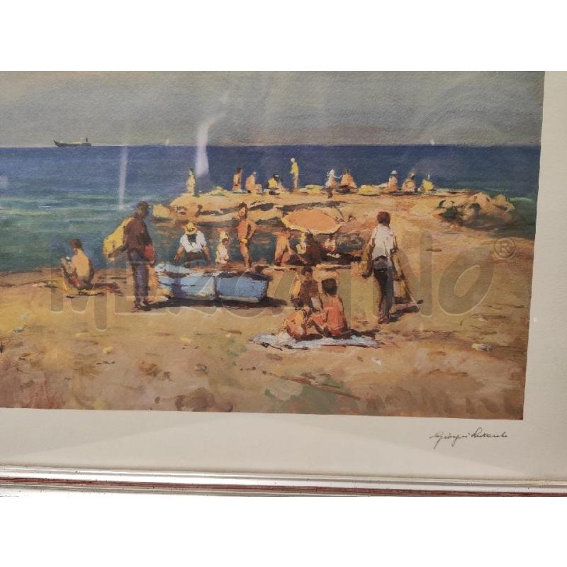 QUADRO 54X39 PERSONE IN SPIAGGIA 42/150  | Mercatino dell'Usato Vinci - fraz. sovigliana 2