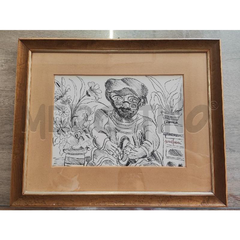 QUADRO 54X43 STAMPA VOLTO UOMO BIANCO NERO | Mercatino dell'Usato Vinci - fraz. sovigliana 1