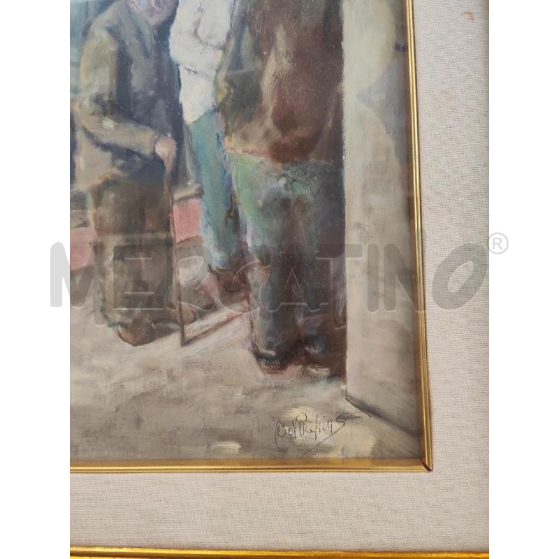 QUADRO 57X47 3 UOMINI ANZIANI DEL PICCHIA | Mercatino dell'Usato Vinci - fraz. sovigliana 2