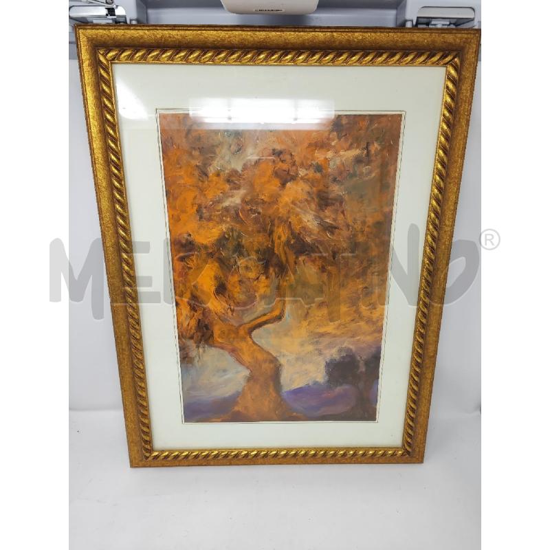 QUADRO 62X46 ALBERO ARANCIO CORNICE DORATA | Mercatino dell'Usato Vinci - fraz. sovigliana 1