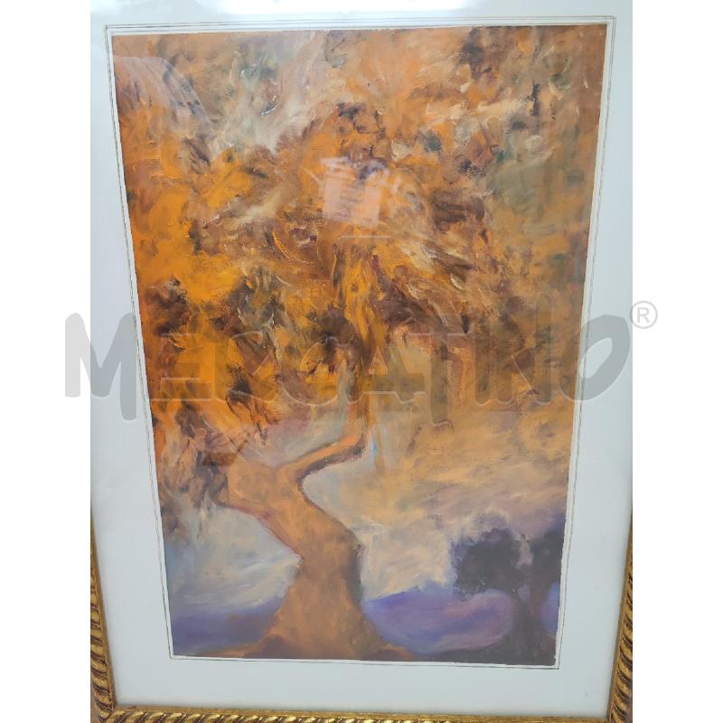 QUADRO 62X46 ALBERO ARANCIO CORNICE DORATA | Mercatino dell'Usato Vinci - fraz. sovigliana 2