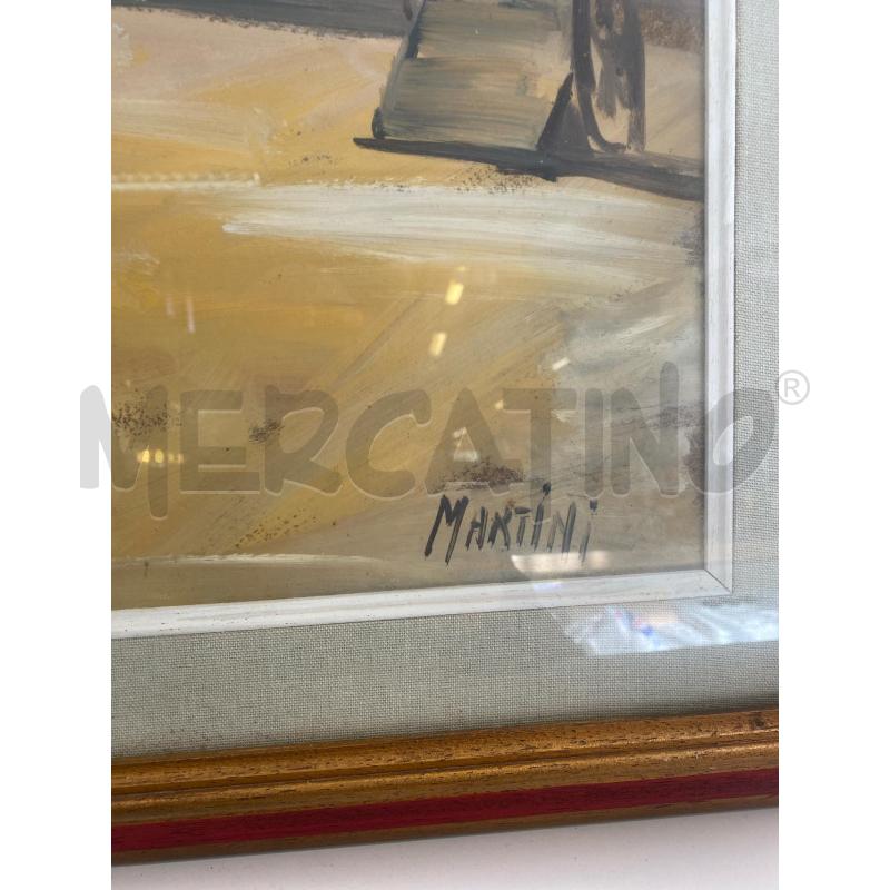 QUADRO 69X89 CASA CON ARCO CORNICE ROSSA | Mercatino dell'Usato Vinci - fraz. sovigliana 2