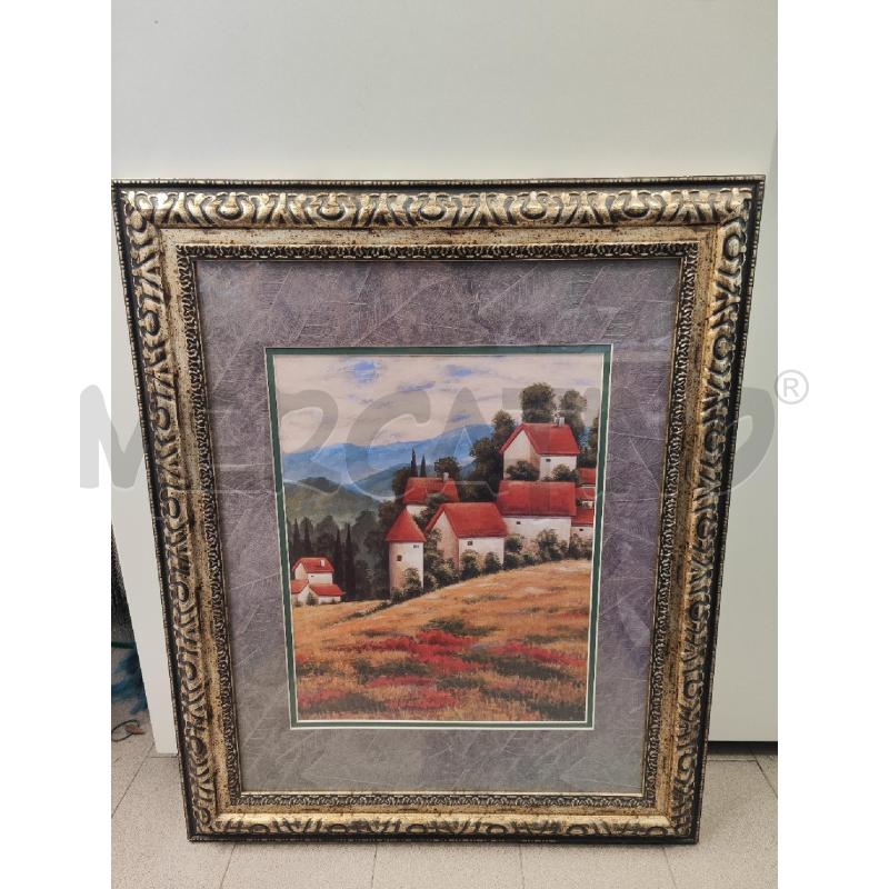 QUADRO 90X73 STAMPA CASE CORNICE ARGENTATA LAVORATA  | Mercatino dell'Usato Vinci - fraz. sovigliana 1