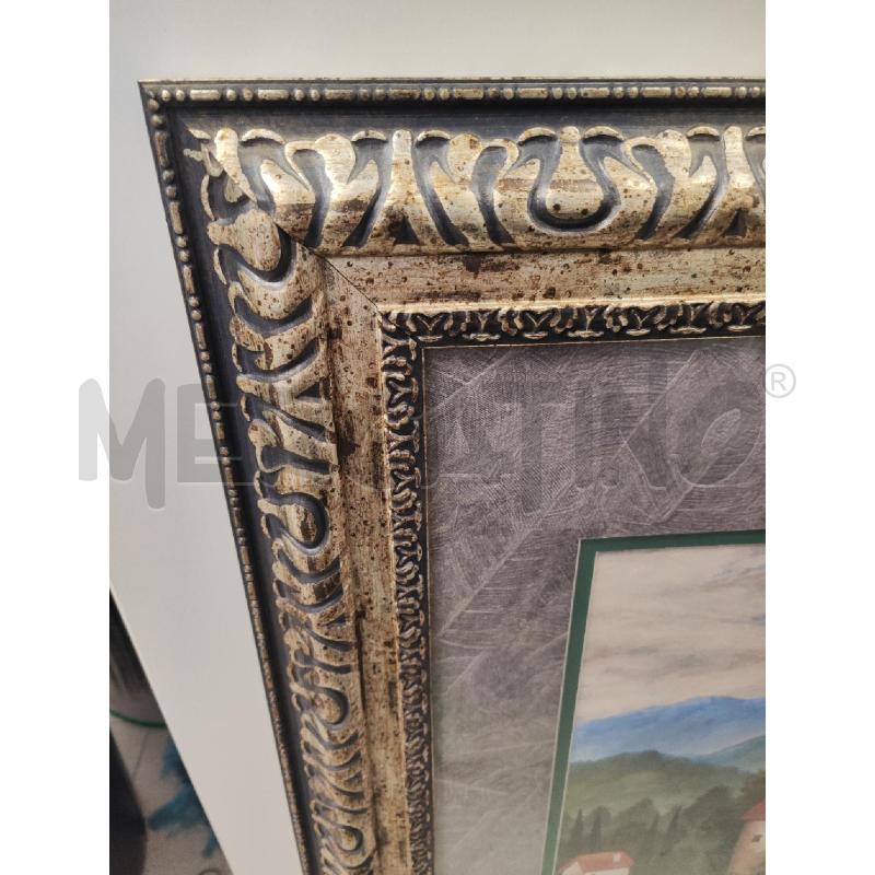 QUADRO 90X73 STAMPA CASE CORNICE ARGENTATA LAVORATA  | Mercatino dell'Usato Vinci - fraz. sovigliana 2