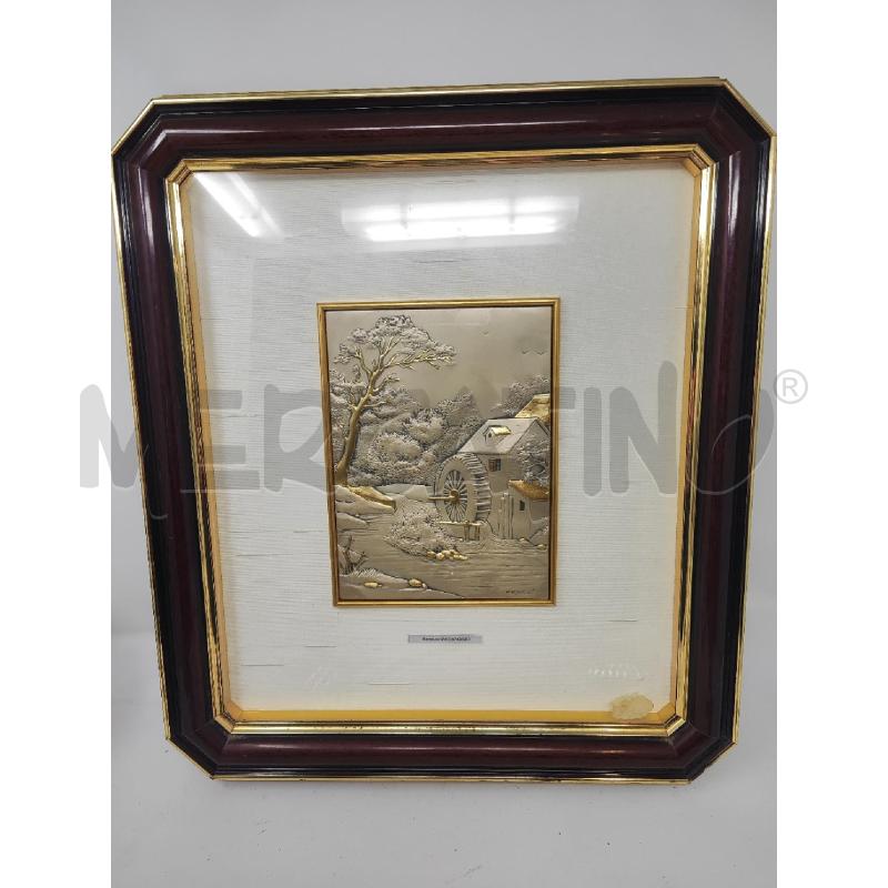 QUADRO CASA CON MULINO ARGENTATO 45X40 | Mercatino dell'Usato Vinci - fraz. sovigliana 1