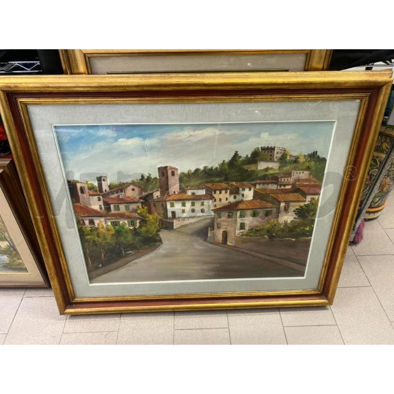 QUADRO DIPINTO CASE 102X85 CON STRADA  | Mercatino dell'Usato Vinci - fraz. sovigliana 1