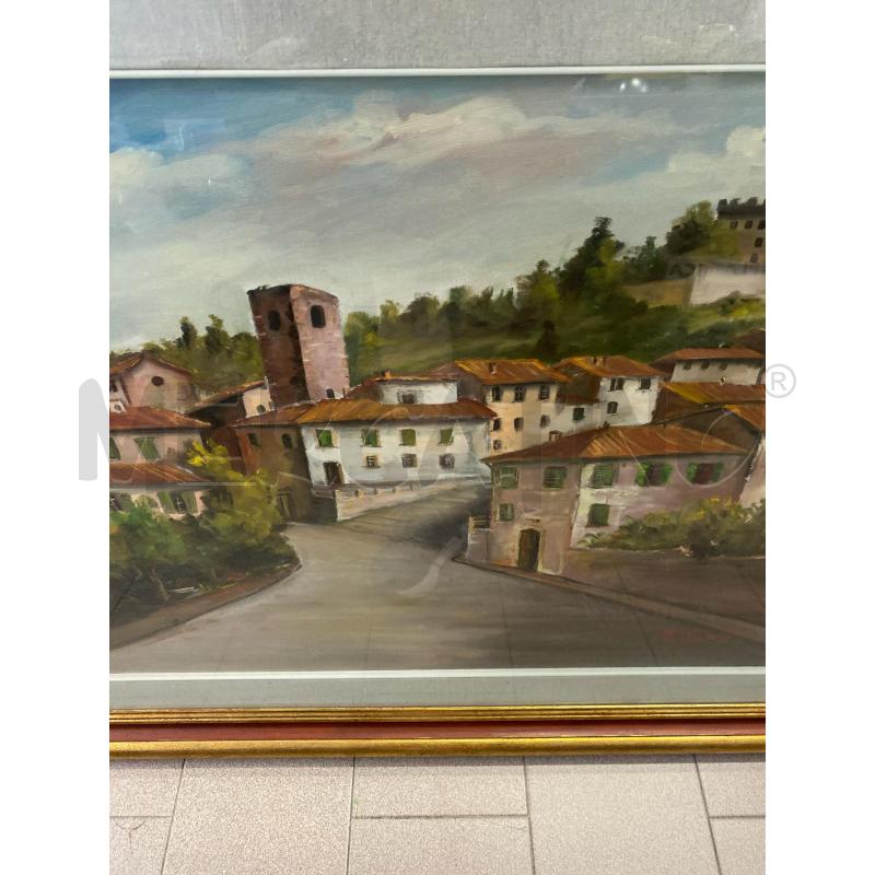 QUADRO DIPINTO CASE 102X85 CON STRADA  | Mercatino dell'Usato Vinci - fraz. sovigliana 2