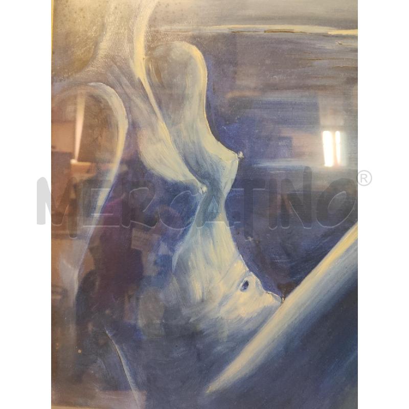 QUADRO DIPINTO NUDO DONNA BLU TOBALDO DA VINCI 65X50 | Mercatino dell'Usato Vinci - fraz. sovigliana 3