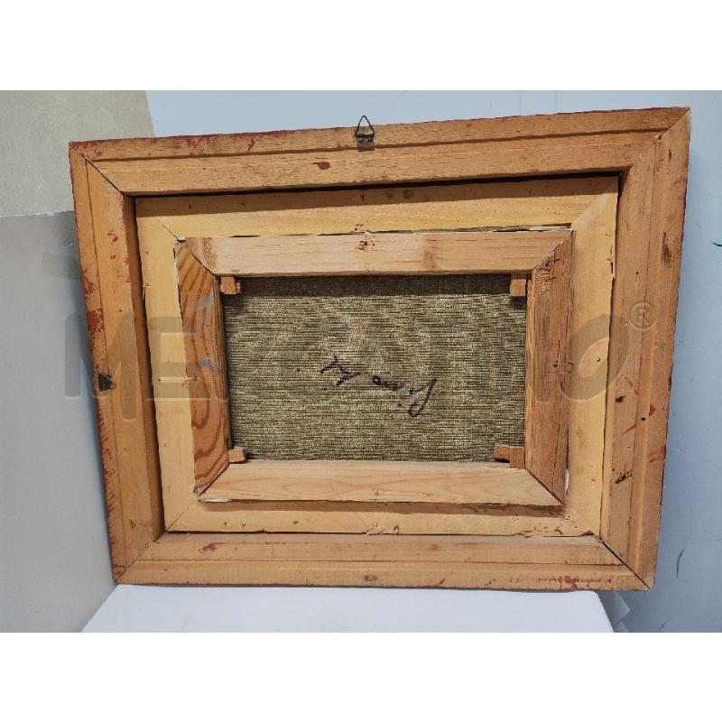 QUADRO DIPINTO PONTE BIANCO CORNICE VERDE | Mercatino dell'Usato Vinci - fraz. sovigliana 3
