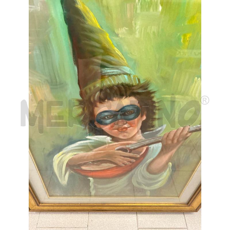 QUADRO DIPINTO RAGOZZOCON MANDOLINO 73X93 | Mercatino dell'Usato Vinci - fraz. sovigliana 2