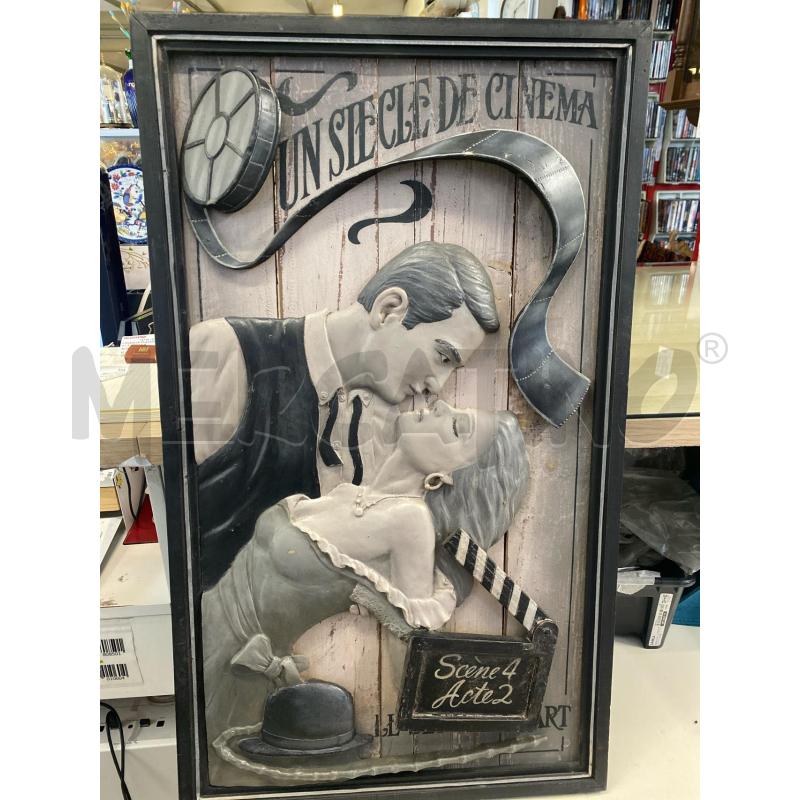 QUADRO LEGNO 80X47 UN SIECLE DE CINEMA  | Mercatino dell'Usato Vinci - fraz. sovigliana 1