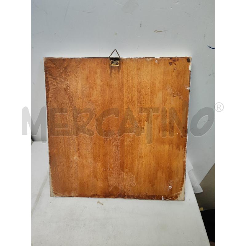 QUADRO MATTONELLA CERAMICA CANCRO SU LEGNO SBIANCATO | Mercatino dell'Usato Vinci - fraz. sovigliana 3