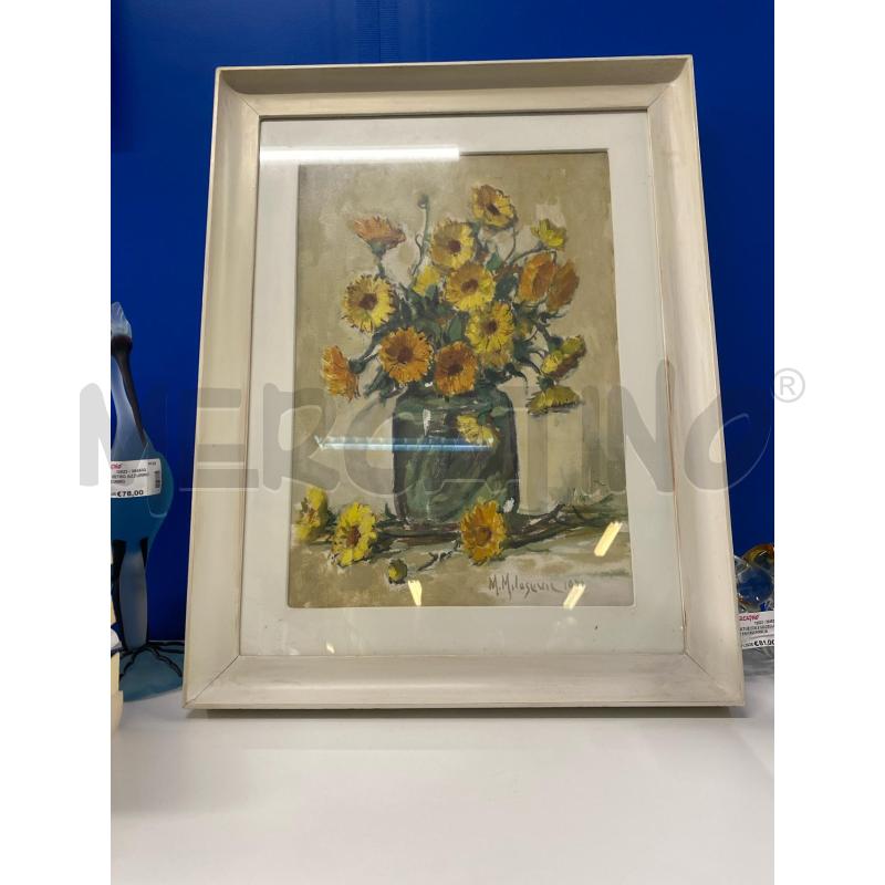 QUADRO MILOSEVIC 1975 VASO FIORI 66X52 | Mercatino dell'Usato Vinci - fraz. sovigliana 1