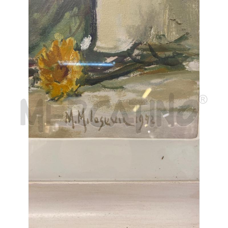 QUADRO MILOSEVIC 1975 VASO FIORI 66X52 | Mercatino dell'Usato Vinci - fraz. sovigliana 2