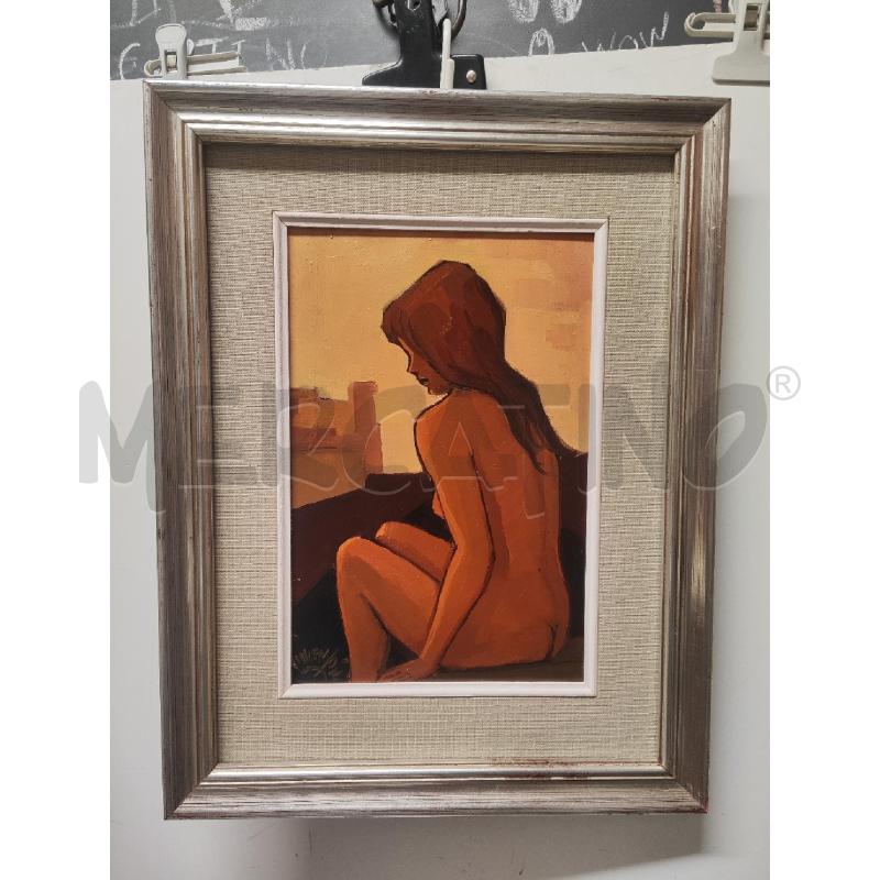 QUADRO NUDO DI DONNA CORNICE ARGENTATA 45X35 | Mercatino dell'Usato Vinci - fraz. sovigliana 1