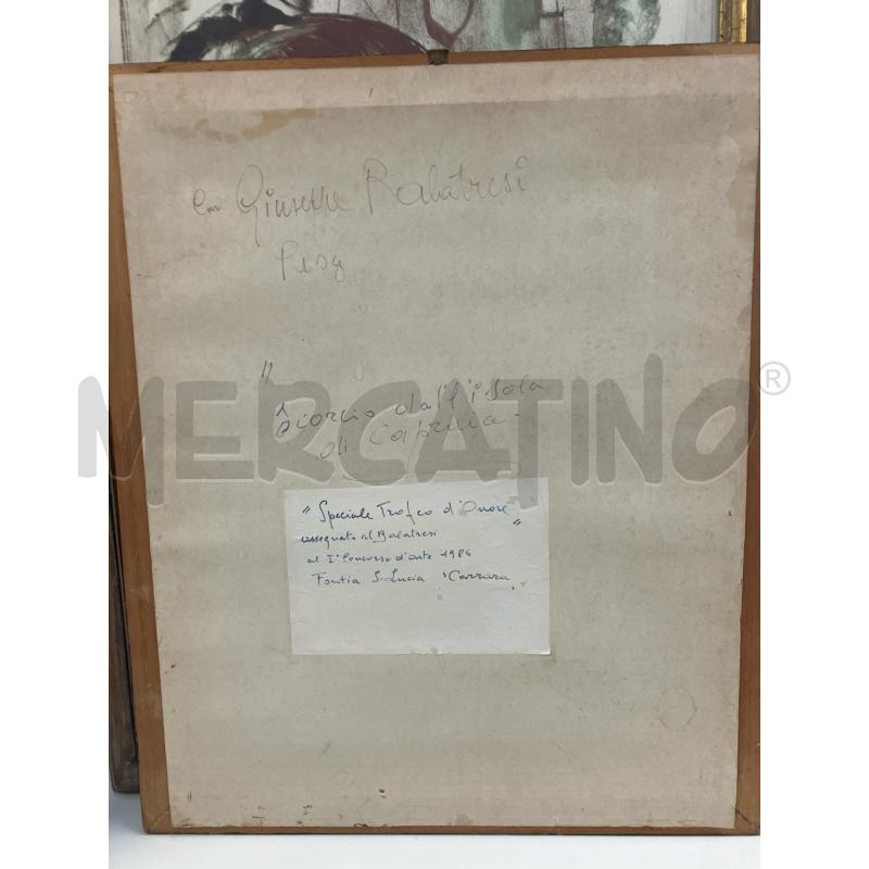 QUADRO SCORCIO ISOLA CAPRAIA - G. BALATRESI | Mercatino dell'Usato Vinci - fraz. sovigliana 4