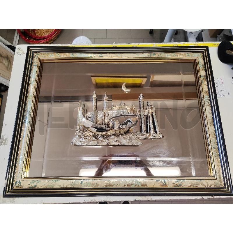 QUADRO SPECCHIO FUME 84X63 GONDOLA ARGENTATA | Mercatino dell'Usato Vinci - fraz. sovigliana 1
