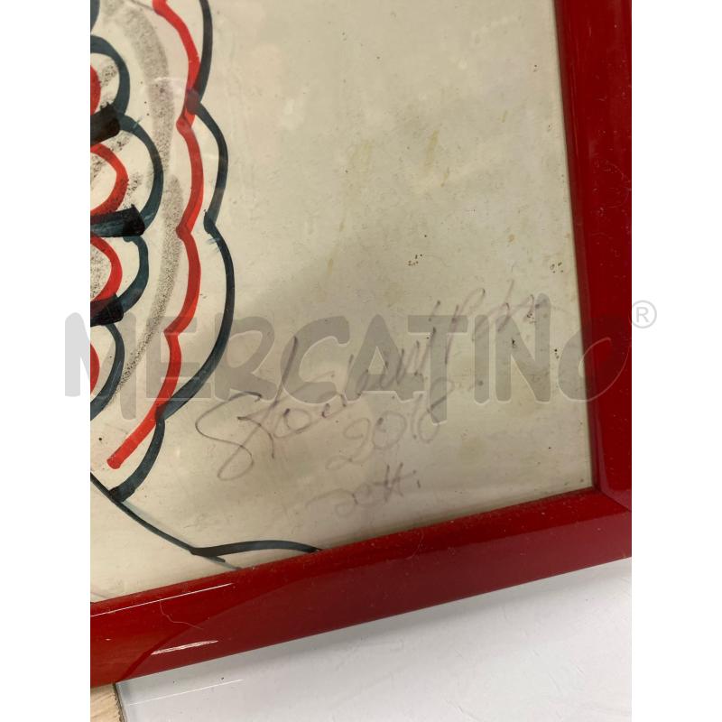 QUADRO VOLTO STADERINI 2018 49X63 CORNICE ROSSA | Mercatino dell'Usato Vinci - fraz. sovigliana 2