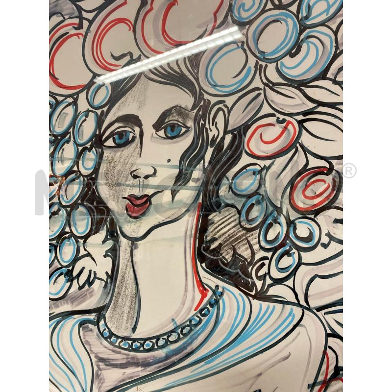 QUADRO VOLTO STADERINI 2018 49X63 CORNICE ROSSA | Mercatino dell'Usato Vinci - fraz. sovigliana 3