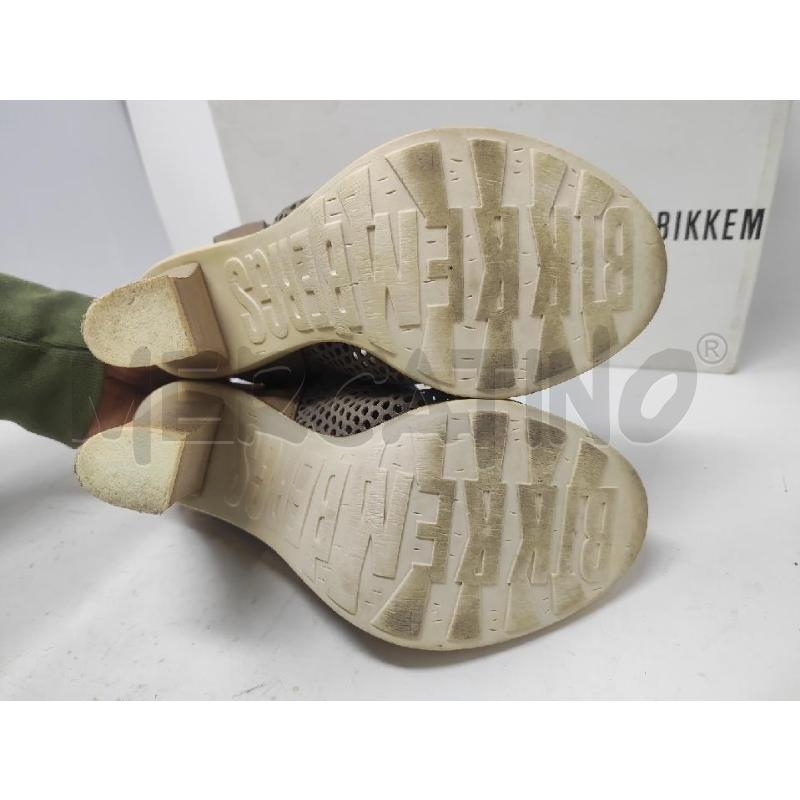 SANDALI DONNA BIKKEMBERG PELLE FORATI TORTORA N.37 | Mercatino dell'Usato Vinci - fraz. sovigliana 4