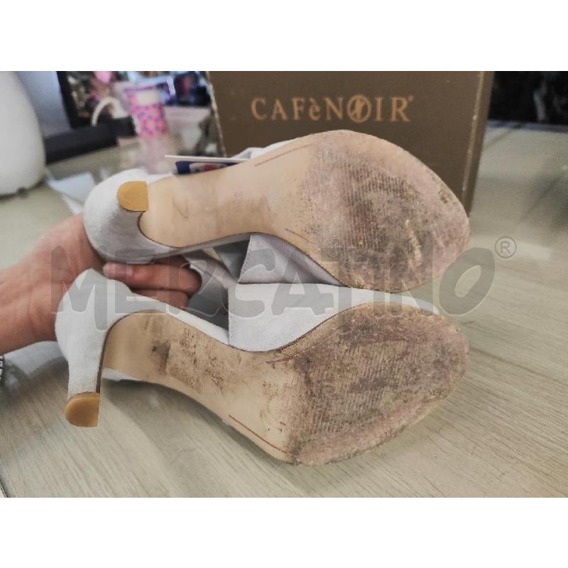 SANDALI DONNA CAFENOIR SCAMOSCIATI GHIACCIO LACCINI N.37 | Mercatino dell'Usato Vinci - fraz. sovigliana 4