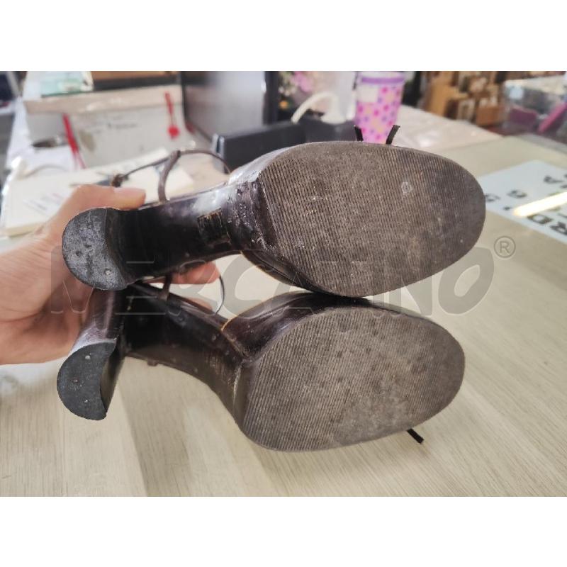 SANDALI DONNA CASADEI PELLE MARRONI N.8 | Mercatino dell'Usato Vinci - fraz. sovigliana 4