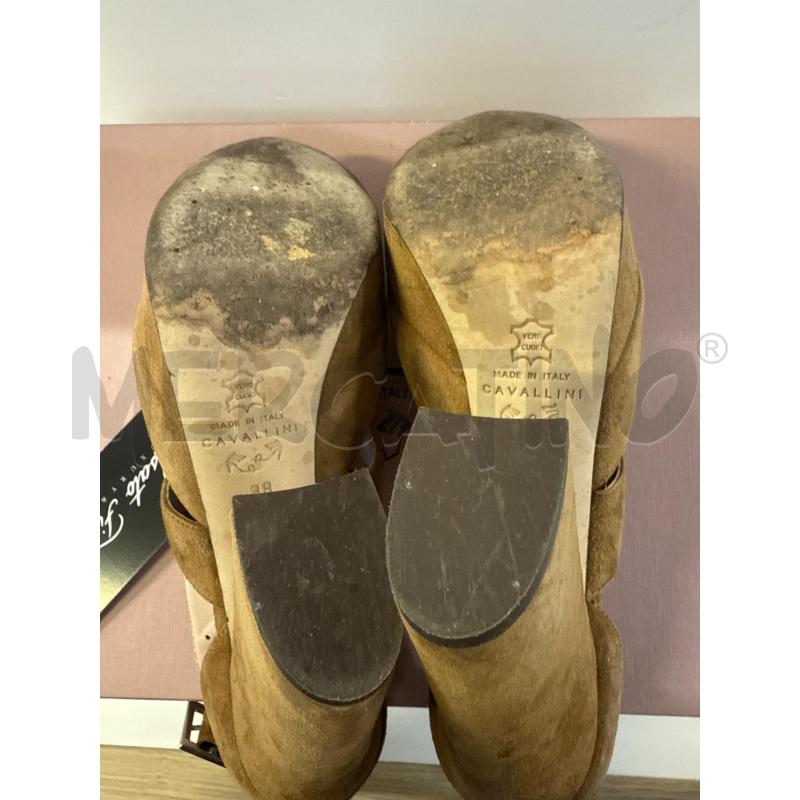 SANDALI DONNA CAVALLINI SCAMOSCIATI BEIGE TG 38 | Mercatino dell'Usato Vinci - fraz. sovigliana 3