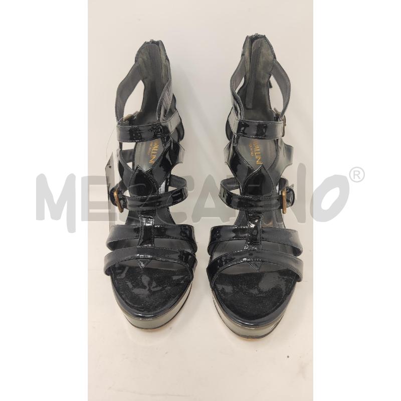 SANDALI DONNA CAVALLINI VERNICE NERI N.41 | Mercatino dell'Usato Vinci - fraz. sovigliana 2