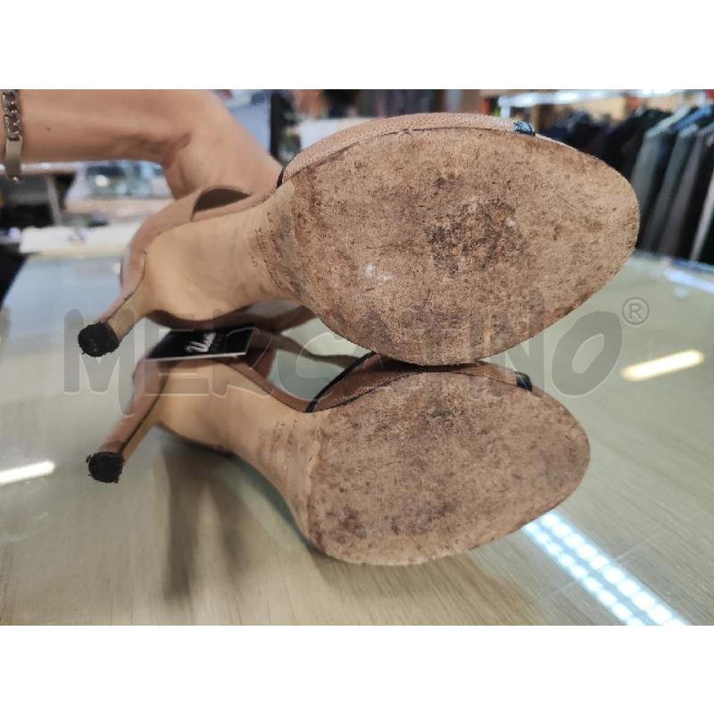 SANDALI DONNA GIANNA MELIANI BEIGE BORDINO NERO N.36 | Mercatino dell'Usato Vinci - fraz. sovigliana 4