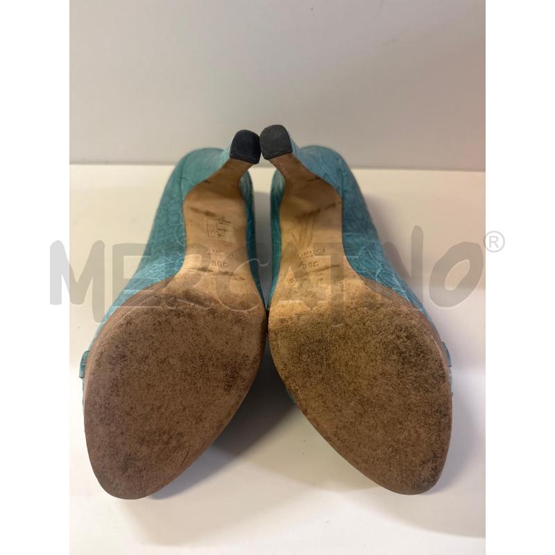 SANDALI DONNA GUCCI PELLE AZZURRE N.39 | Mercatino dell'Usato Vinci - fraz. sovigliana 3
