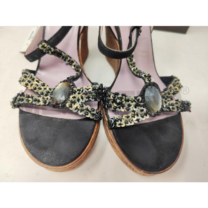 SANDALI DONNA MALIPARMI NERI CON PAILLETTES N.37 | Mercatino dell'Usato Vinci - fraz. sovigliana 2