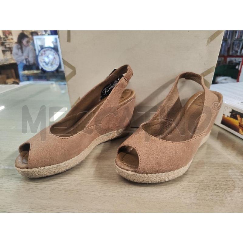 SANDALI DONNA SAX BEIGE ZEPPA N.37 | Mercatino dell'Usato Vinci - fraz. sovigliana 1
