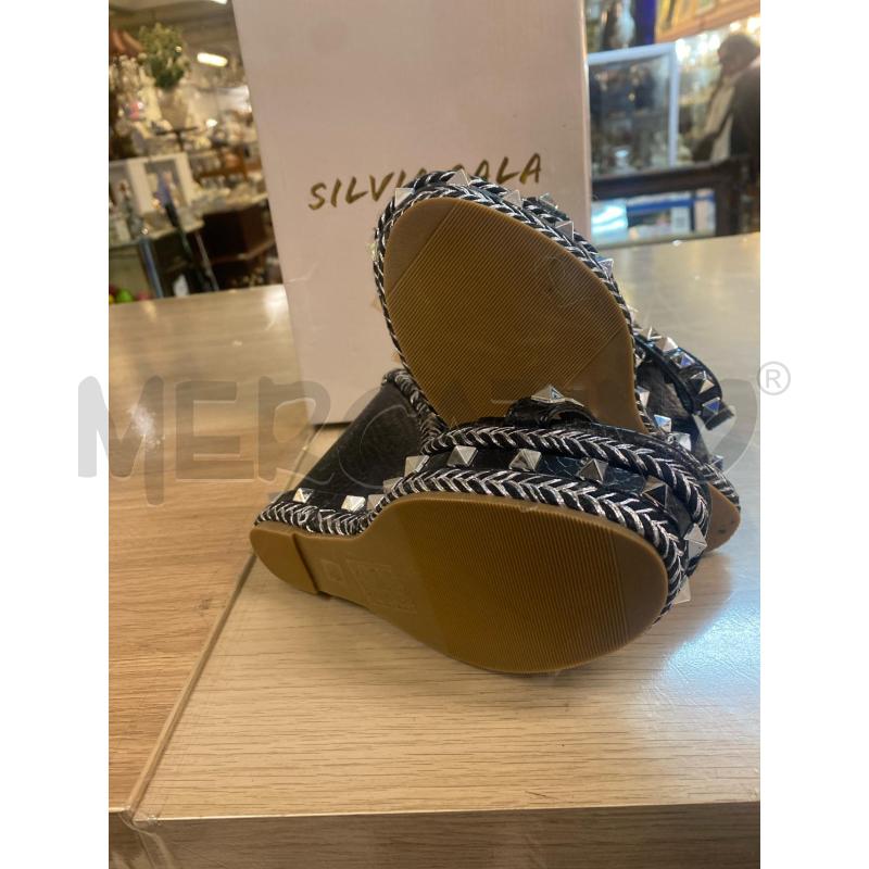 SANDALI DONNA SILVIA GALA NERI BORCHIE N.36 NUOVI | Mercatino dell'Usato Vinci - fraz. sovigliana 3