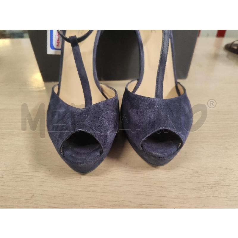SANDALI DONNA TEMY SCAMOSCIATI BLU N.39 | Mercatino dell'Usato Vinci - fraz. sovigliana 2