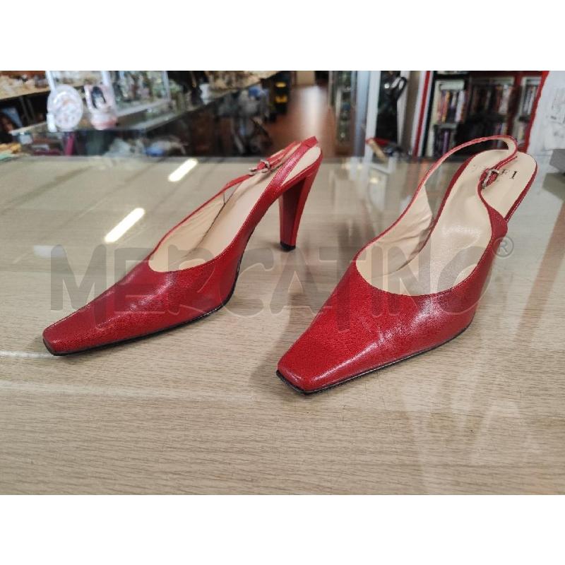 SANDALI DONNA TIFFI PELLE ROSSI N.40 | Mercatino dell'Usato Vinci - fraz. sovigliana 1