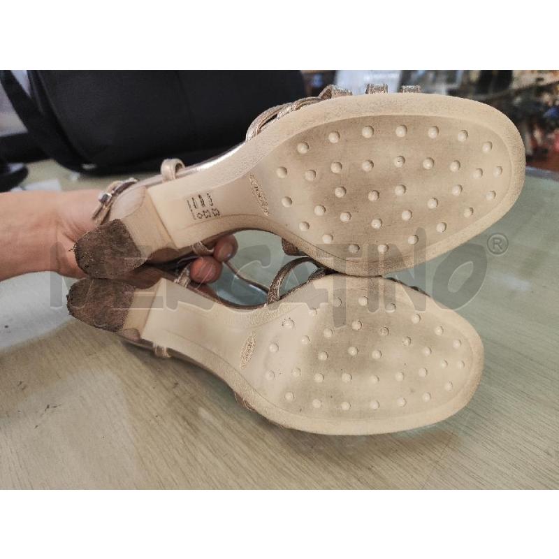 SANDALI DONNA TOD'S LSACCINI DORATI N.37.5 | Mercatino dell'Usato Vinci - fraz. sovigliana 4